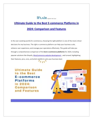 Ultimate Guide to the Best E-commerce Platforms in 2024 Comparison and Features