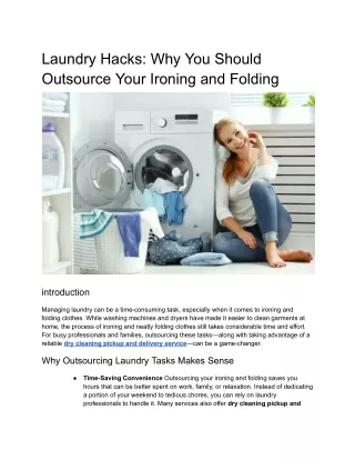 Laundry Hacks_ Why You Should Outsource Your Ironing and Folding