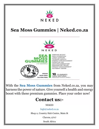 Sea Moss Gummies  Neked.co.za