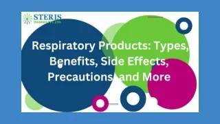 Respiratory Medicines : Types, Benefits, Side Effects, Precautions-Steris Pharma