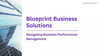 Blueprint Business Solutions - Project Management For Business