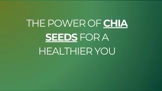 The Power of Chia Seeds for a Healthier You