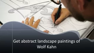 Get abstract landscape paintings of Wolf Kahn