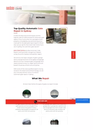 Electric Gate Repairs Sydney