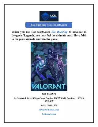 Elo Boosting  Lol-boosts.com
