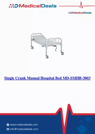 Single-Crank-Manual-Hospital-Bed-MD-SMHB-3003