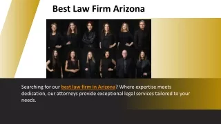 Best Law Firm Arizona