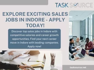 Explore Exciting Sales Jobs in Indore - Apply Today!