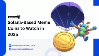 Solana-Based Meme Coins to Watch in 2025