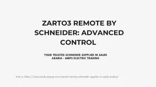 Schneider Supplier in Saudi Arabia  - ZARTO3 Remote