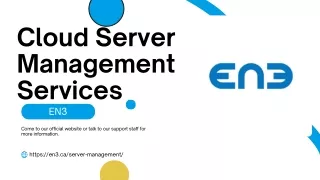 Are You Searching For Cloud Server Management Services