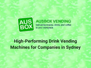 High-Performing Drink Vending Machines for Companies in Sydney