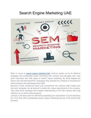 Search Engine Marketing UAE