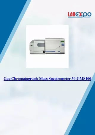 Gas-Chromatograph-Mass Spectrometer 30-GMS100