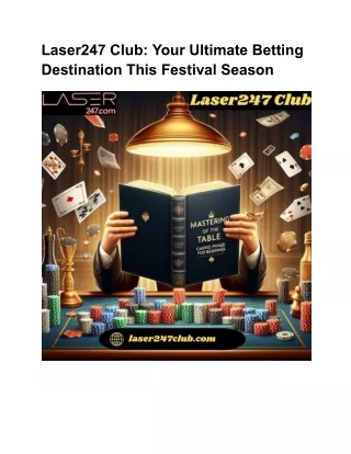 Laser247 Club_ Your Ultimate Betting Destination This Festival Season