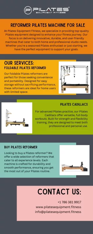 Reformer Pilates Machine For Sale