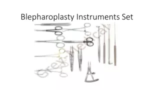 Blepharoplasty Instruments Set