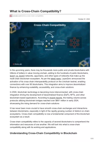 What is Cross-Chain Compatibility