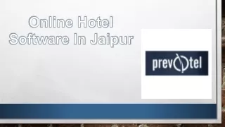 Online hotel software in Jaipur