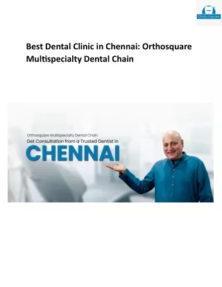 Best Dental Clinic in Chennai