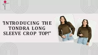 Stylish Tondra Long Sleeve Crop Top