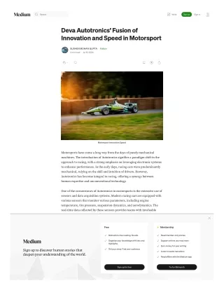 Deva Autotronics’ Fusion of Innovation and Speed in Motorsport