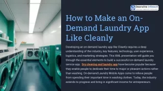 How to Make on Demand Laundry App Like Cleanly