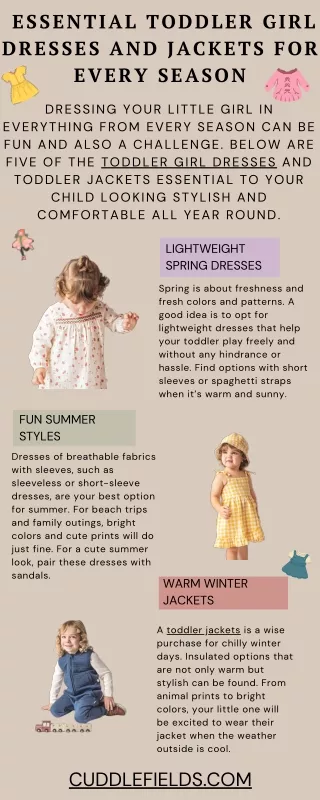 Essential Toddler Girl Dresses and Jackets for Every Season