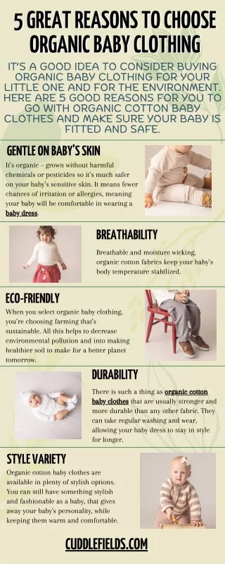 5 Great Reasons to Choose Organic Baby Clothing