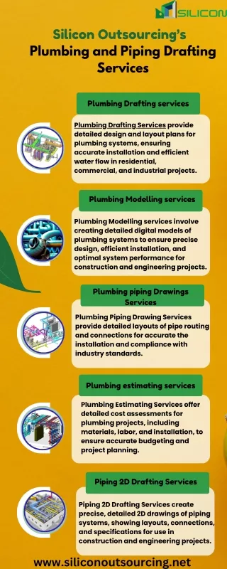 Silicon Outsourcing’s Plumbing and Piping Drafting services