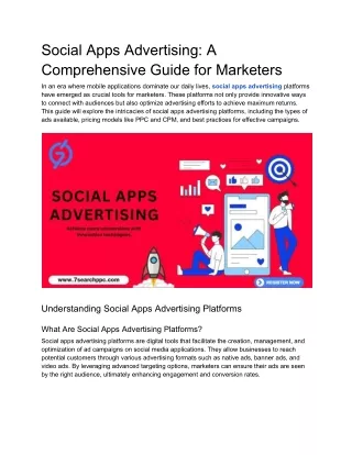 Social Apps Advertising_ A Comprehensive Guide for Marketers