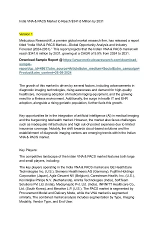 India VNA & PACS Market