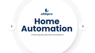 Home Automation Enhancing Security and Convenience