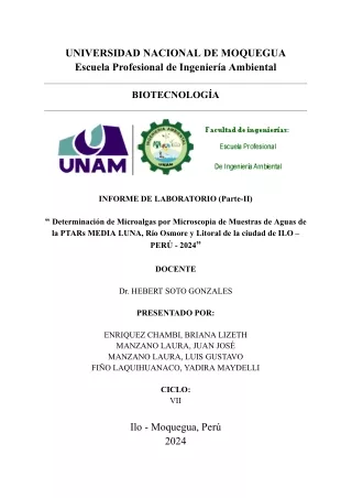INFORME_Parte 2_Identificación de cianobacterias