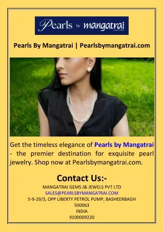 Pearls By Mangatrai  Pearlsbymangatrai.com