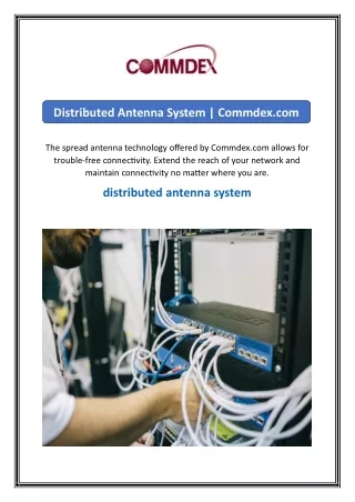 Distributed Antenna System  Commdex