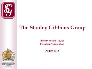 Interim Results - 2012 Investors Presentation August 2012