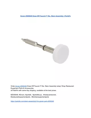 Groen Z009048 Draw-Off Faucet 2_ Dia