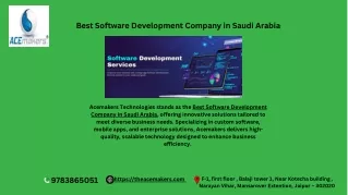 Best Software Development Company in Saudi Arabia