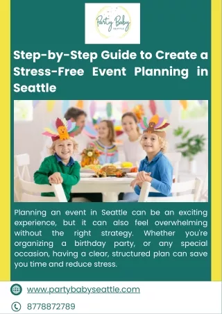 Top Event Planning Services in Seattle | Party Baby Baby Seattle