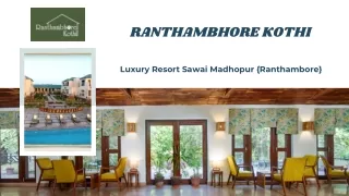 Ranthambore Best Hotel