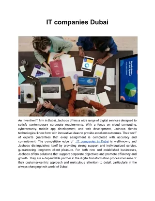 IT companies Dubai
