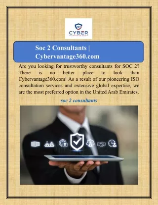 Soc 2 Consultants | Cybervantage360.com