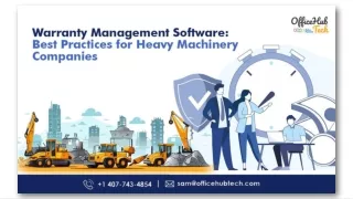 Warranty Management Software Best Practices for Heavy Machinery Companies