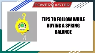 TIPS TO FOLLOW WHILE BUYING A SPRING BALANCE