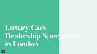 Bentley, Rolls-Royce cars dealership specialists in Hanwell, London