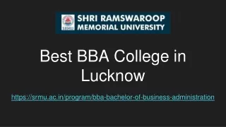 Best BBA College in Lucknow