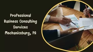 Professional Business Consulting Services Mechanicsburg, PA