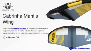 Cabrinha Mantis Wing 2023: Lightweight & Versatile Wing