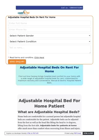Electric Hospital Beds for Home Use – Ultimate Comfort & Convenience